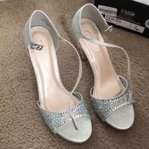 Silver Sparkly Heels